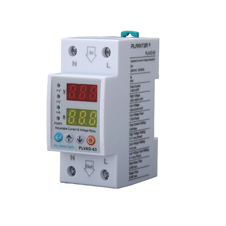 63ए एडजस्टेबल वोल्टेज करंट प्रोटेक्टर